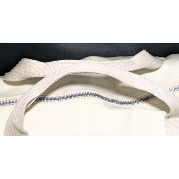 Vintage Pepsi Cola Brand Duffel Bag Heavy Duty Canvass Large Luggage Bag NWOT - Picture 4 of 12